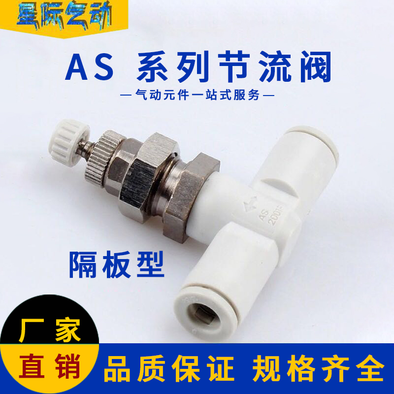 smc隔板节流阀气管接头