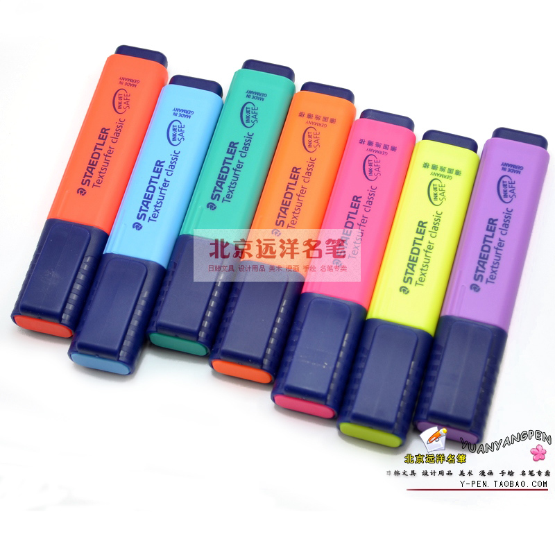 远洋名笔 德国文具 STAEDTLER 施德楼 364 荧光笔 重点|标注笔