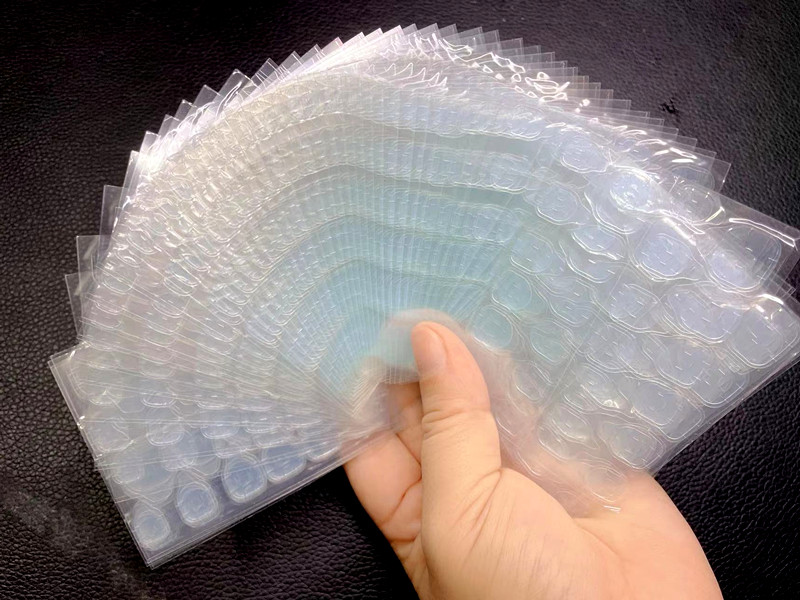 蓝色果冻胶穿戴甲超薄高粘防水