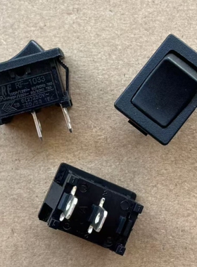 台湾RONGFENG荣丰船型开关2脚2档 RF-1033 6A 船形翘板电源开关