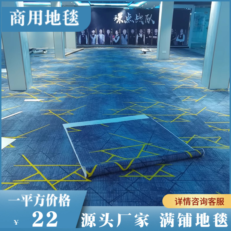 现代简约圈绒印花满铺阻燃图片