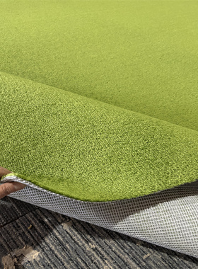 B1级阻燃绿色割绒地毯服装展会全屋整片地垫拍照背景定制尺寸防滑