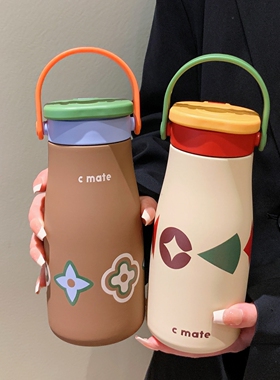 保温杯女士高颜值咖啡杯学生便携316陶瓷内胆泡茶水杯子2025新款