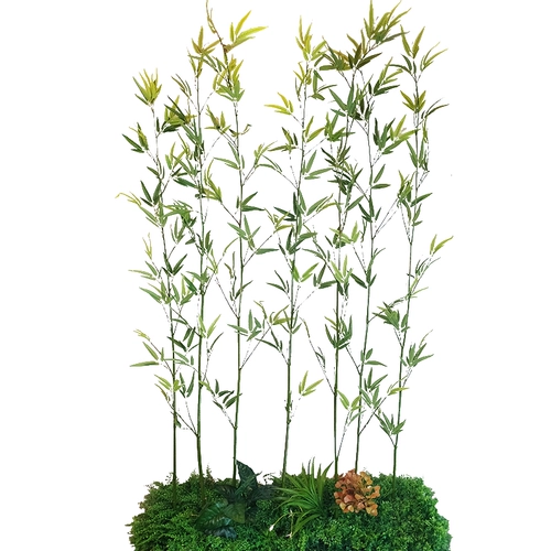 Моделирование бамбука в помещении декоративное ландшафтное разделение бамбукового лесного озеленения