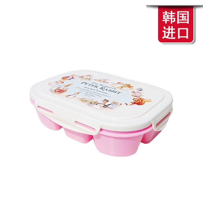 韩国进口正品彼得兔有盖餐盒饭盒儿童便当盒