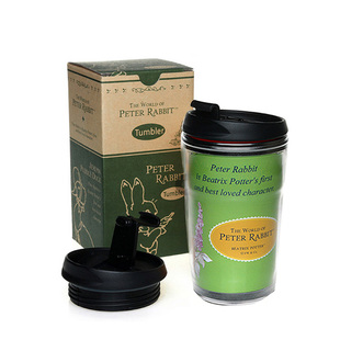 韩国进口彼得兔不锈钢隔热双层带盖防磨水杯