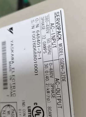 安川SGDH-2BDEB/3ZDEB/SGDH-2BAE伺服