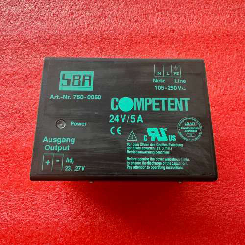 SBA  COMPETENT电源750-0050，24v5a