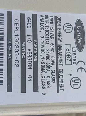 Carrier开利控制模块 CEPL130203-02