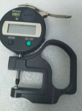 Mitutoyo数显测厚表，黑色外观，圆形屏幕，型号ID-S