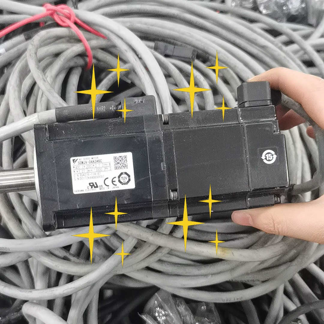 安川伺服电机SGMJV-04A3A6C，400W功率，拆机正