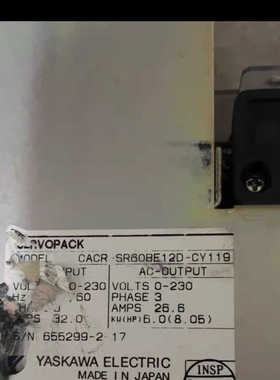 CACR-SR60BE12D-CY119安川机器人驱动器