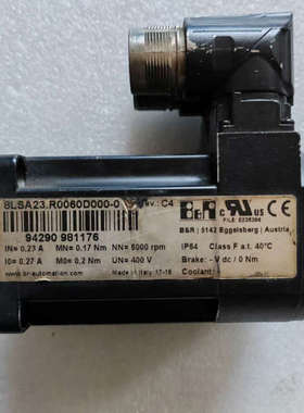 贝加莱8LSA23.R0060D000-0伺机电机，实物照，