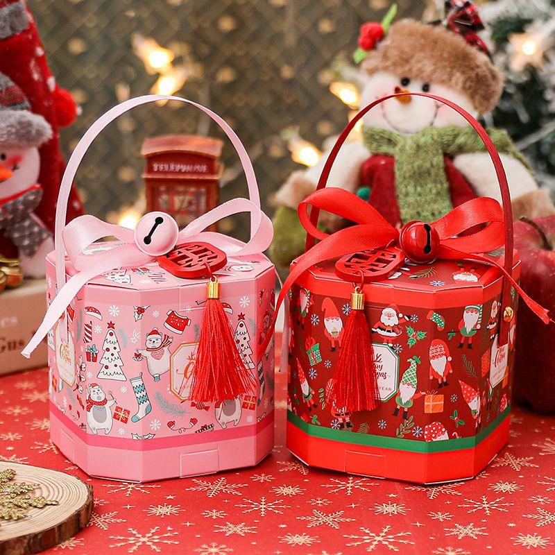 圣诞节苹果包装盒子送同学朋友礼盒幼儿园老师送小朋友圣诞礼物