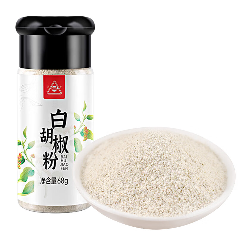 川珍 白胡椒粉68g 香辛料 胡辣汤熬汤烧烤调味料香料撒料图片