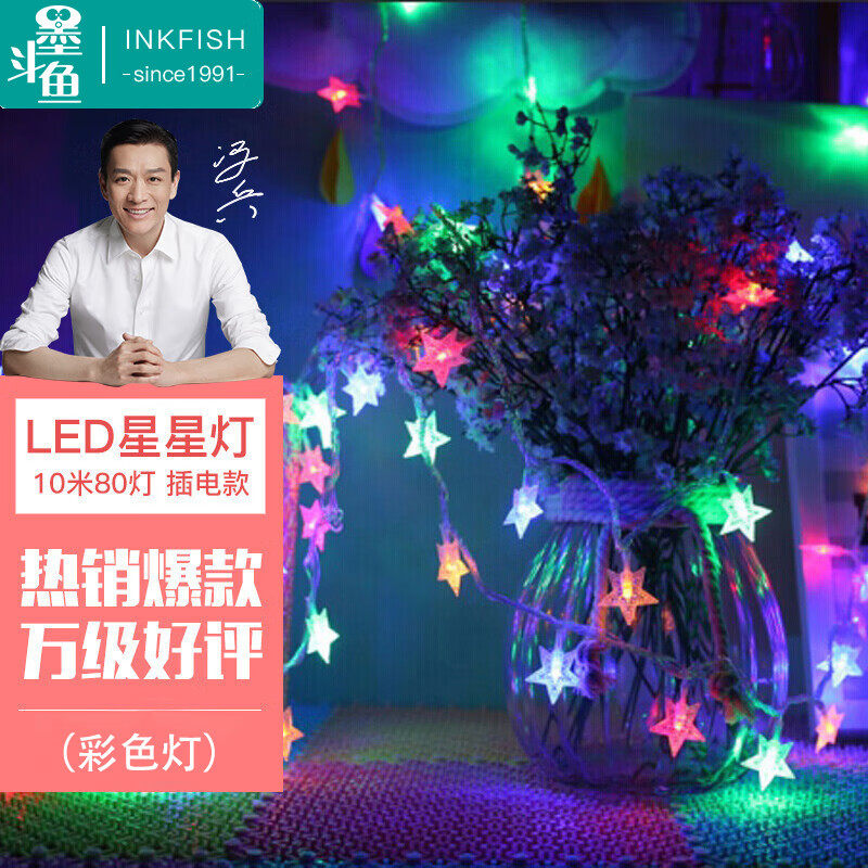 墨斗鱼LED灯小彩灯户外防水挂树挂墙门厅围栏庭院花园串灯挂灯166使用感如何?