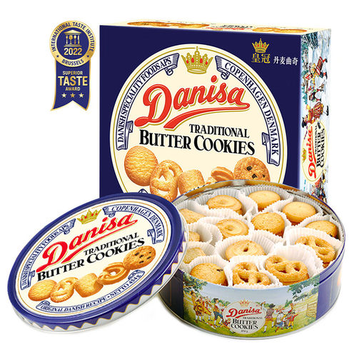皇冠（danisa）丹麦曲奇饼干454g 休闲零食早餐 饼干蛋糕送礼团购