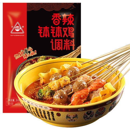 川珍 钵钵鸡调料 310g 香辣麻辣调料火锅麻辣烫冷锅串串香底料