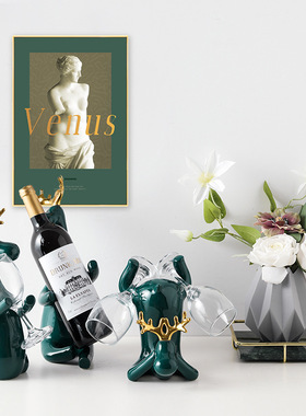 摆件创意客厅美陈酒柜装饰品