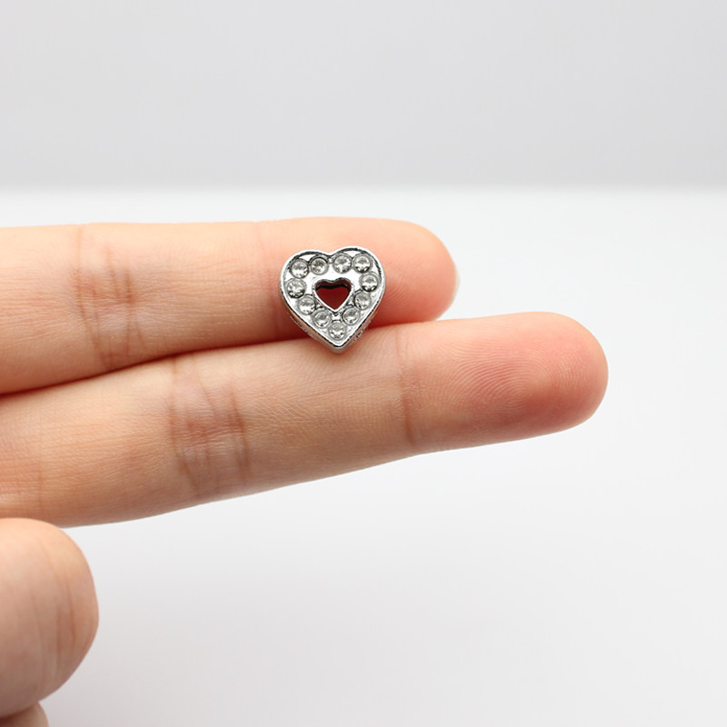 thumbnail for Alloy rhinestone heart, crown, five-pointed star jewelry, DIY key chain, mobile phone chain, hair clip patch accessories