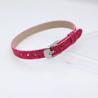 8 мм яркая порошковая квадратная стальная пряжка красная красная