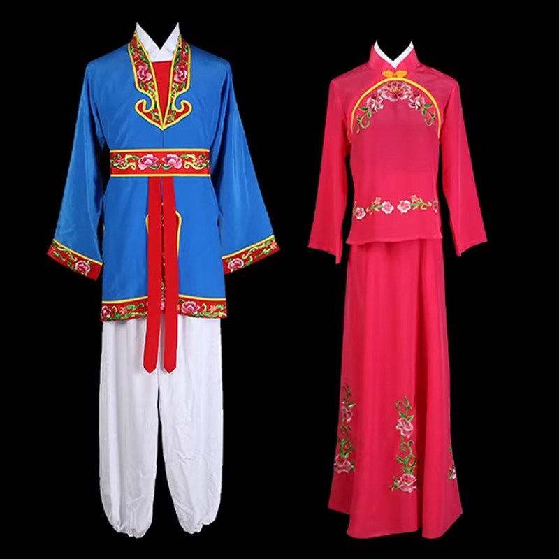 戏曲越剧书童丫鬟服装黄梅戏夫妻观灯对花服N装家丁服装小二丫环