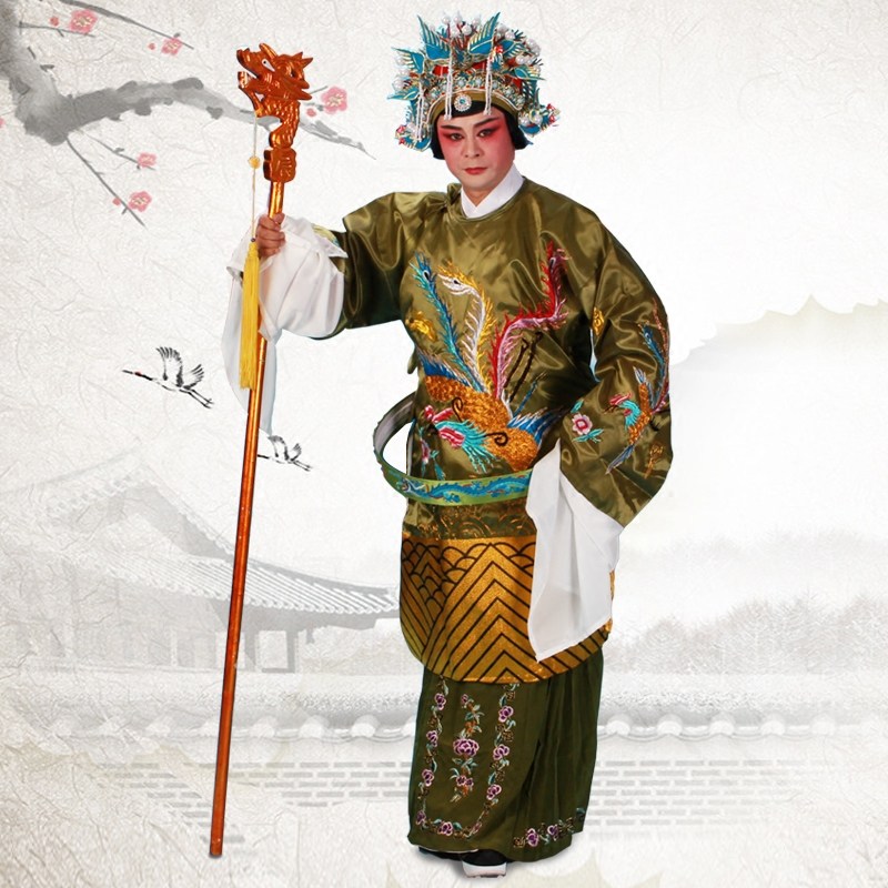 京剧戏曲戏剧服装老旦服装佘太君老旦I蟒袍老旦蟒老旦服饰普女蟒