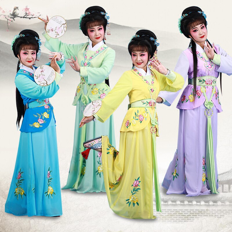剧粤剧黄梅戏曲服装影s视古装古典花旦丫鬟服 如意丫头衣