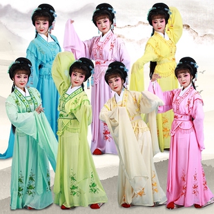 包邮古装越剧黄梅戏豫剧戏曲舞台z七仙女林妹妹 小姐戏服 花旦衣