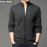 Осенний лонгслив, кардиган, мужской шерстяной трендовый трикотажный свитер, в корейском стиле