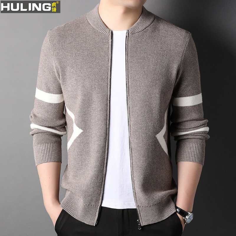 开衫男士帅气休闲毛衫上衣服