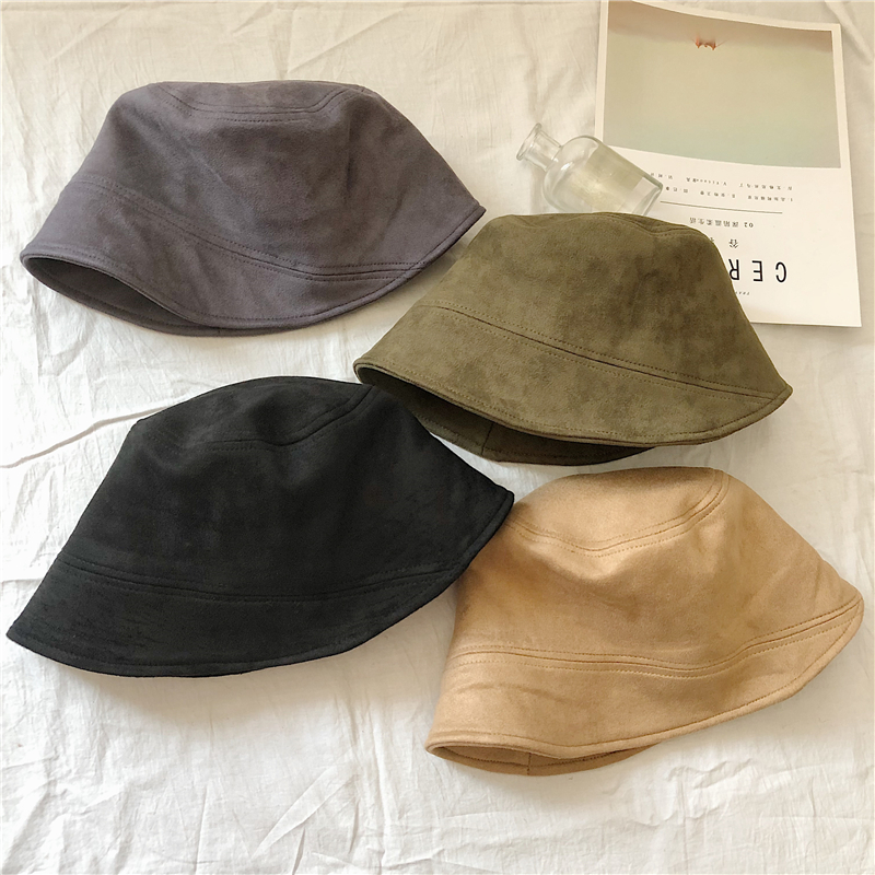 休闲帽麂皮绒日系显脸小韩版百搭
