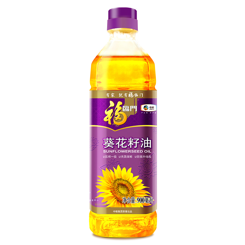 福临门压榨一级葵花籽油900m