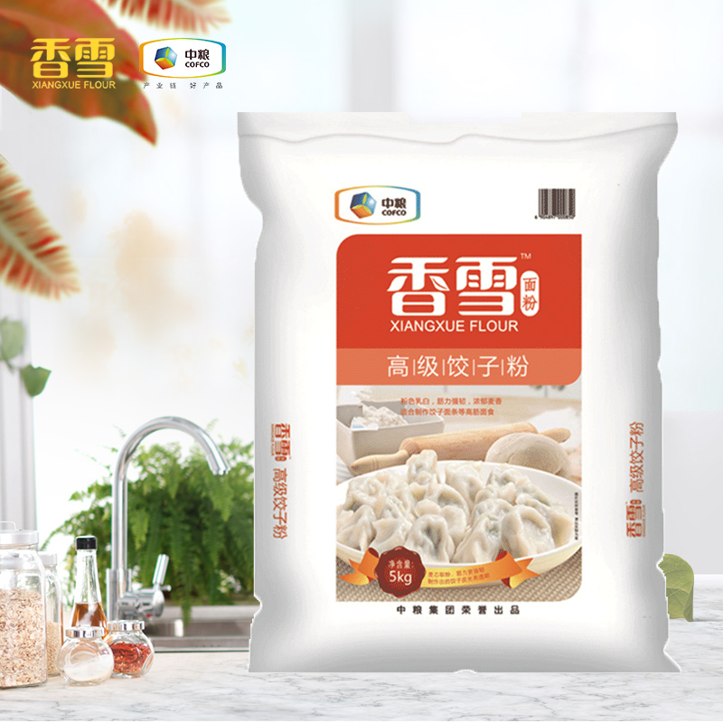 香雪面粉5Kg原生小麦白面粉10斤高级包子粉饺子粉中粮出品 粮油调味/速食/干货/烘焙 面粉/食用粉 原图主图