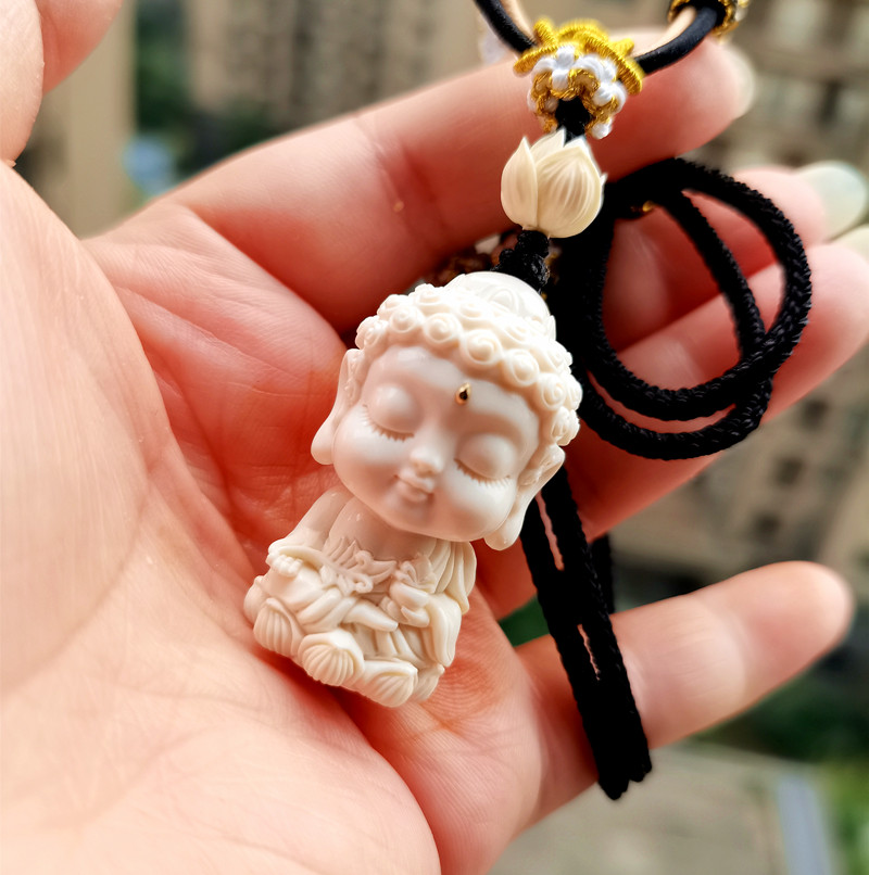 苏工猛犸象牙吊坠手串