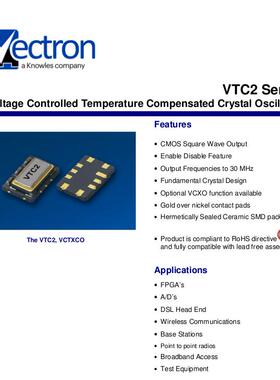 VTC2-1005  VECTRON HCMOS 温补贴片晶振 高精度 12.8M 12.8MHZ