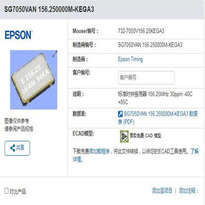 差分晶振LVDS7050156.25M