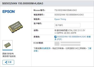 EPSON5032差分晶振LVDS