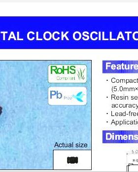 FCXO-03L OSC 5032 有源贴片晶振 5*3.2mm 45.1584M 45.1584MHZ
