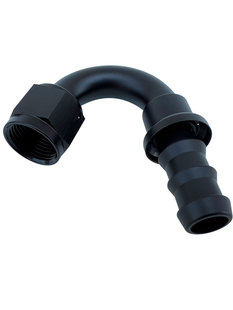 ENDS黑色红蓝 HOSE 150度AN10铝合金软管宝塔形油管接头PUSH LOCK