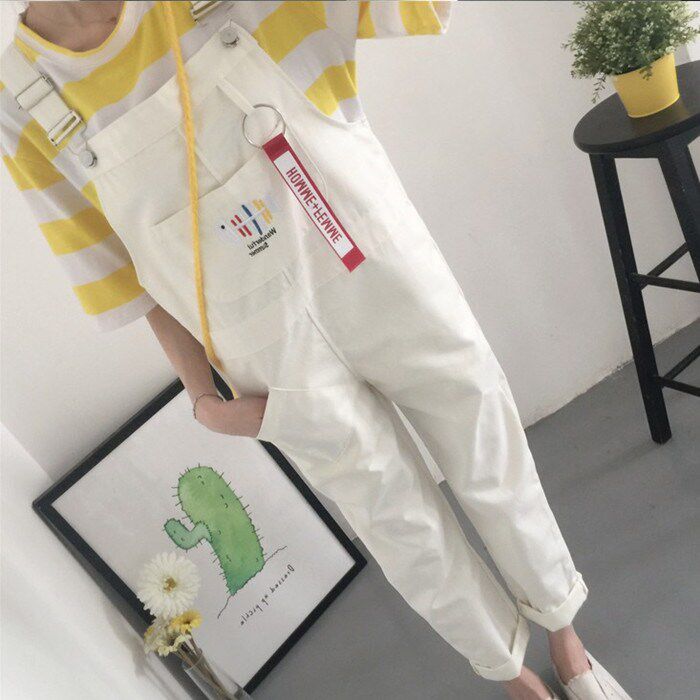 2018春秋长裤韩版学生bf风宽松原宿显瘦哈伦背带裤新款女夏连体裤在类目 女装/女士精品, 裤子, 休闲裤中 - 来自Buy2taobao.com提供专业的淘宝代购服务