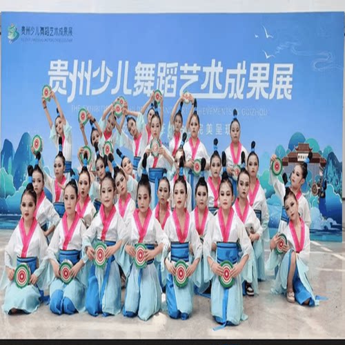 莲鼓越歌行舞蹈表演出服采莲戏莲入莲间荷花奖莲蓬道具儿童古典舞