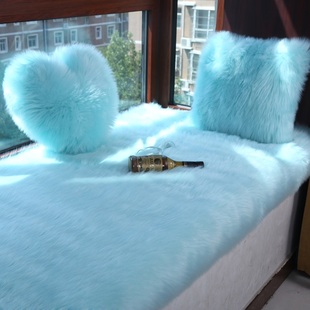 喝茶直播桌子毛垫长毛专用午睡毛绒地垫子毛绒脚垫家用免洗夏天