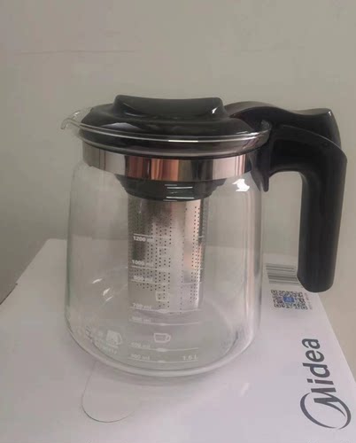 美的茶吧机原厂YR1206S 1016S 1622S 1906S 1803S玻璃水壶,大小号