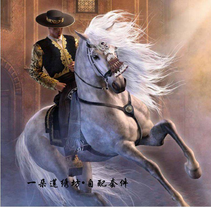 法国进口正品DMC十字绣自配套件图纸打印HAE LAP El Vaquero牛仔