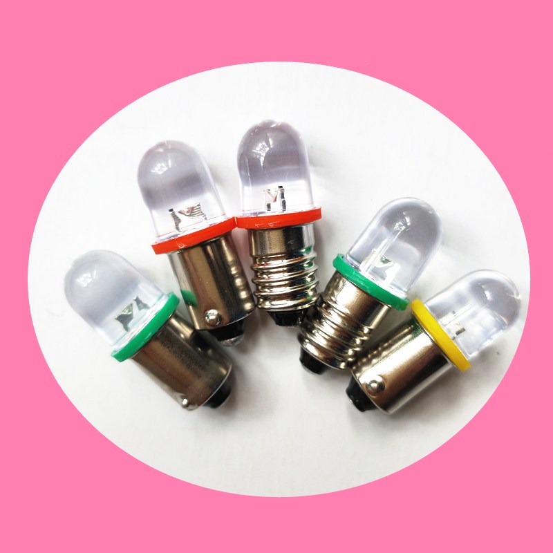 直流LED卡口螺口小灯泡E10B9 3V6V12V18V24V30V仪器设备指示灯LED 家装灯饰光源 LED球泡灯 原图主图