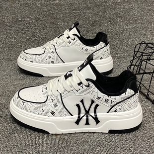 2025冬季 百搭厚底休闲鞋 新款 男士 潮 加绒保暖棉鞋 青少年街头滑板鞋