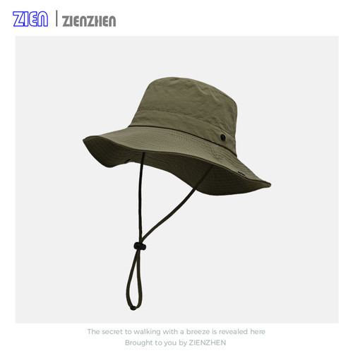 Zien 轻盈柔软~日系出游渔夫帽女夏防晒遮阳速干登山帽男户外帽子