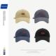 简约百搭小皮标棒球帽女显脸小宽檐帽子春夏季 大头围韩版 鸭舌帽男