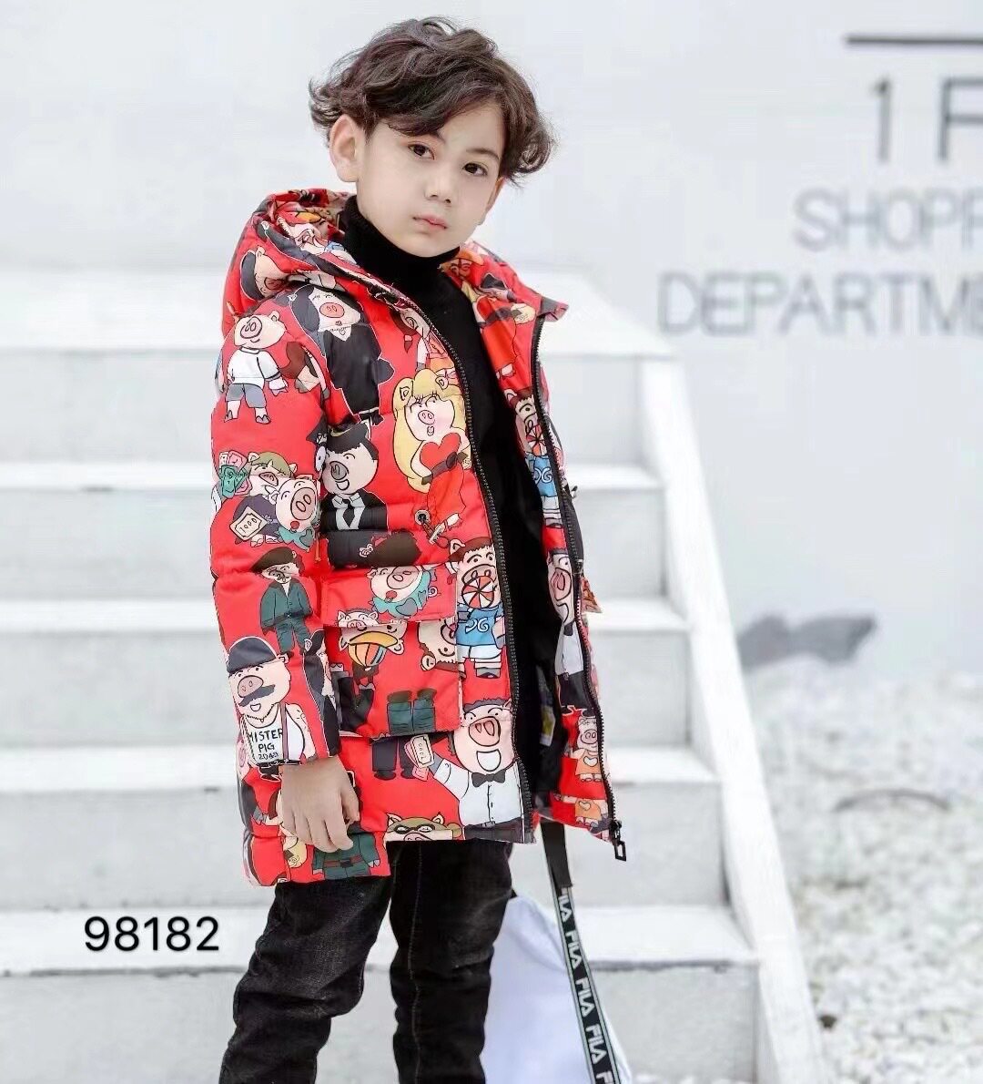 新年棉服中长款加厚童装迦南贝妮